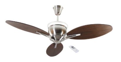 Florina with Defused Light 1320 mm Sweep Ceiling Fan Brushed Nickel
