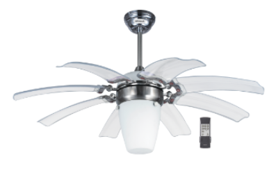 Opus with Underlight 1110 mm Sweep Ceiling Fan Brushed Nickel