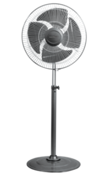 Wind Storm 450 mm Sweep Pedestal Fan Black