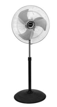 V3 450 mm Sweep Pedestal Fan Silver Black