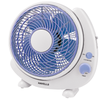 Crescent 250 mm Sweep Fan Blue