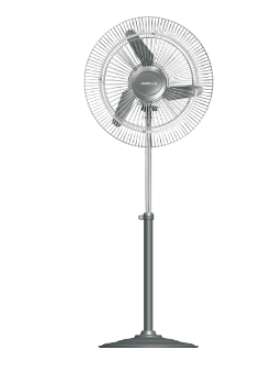 Turbo Force 450 mm Sweep Pedestal Fan Grey