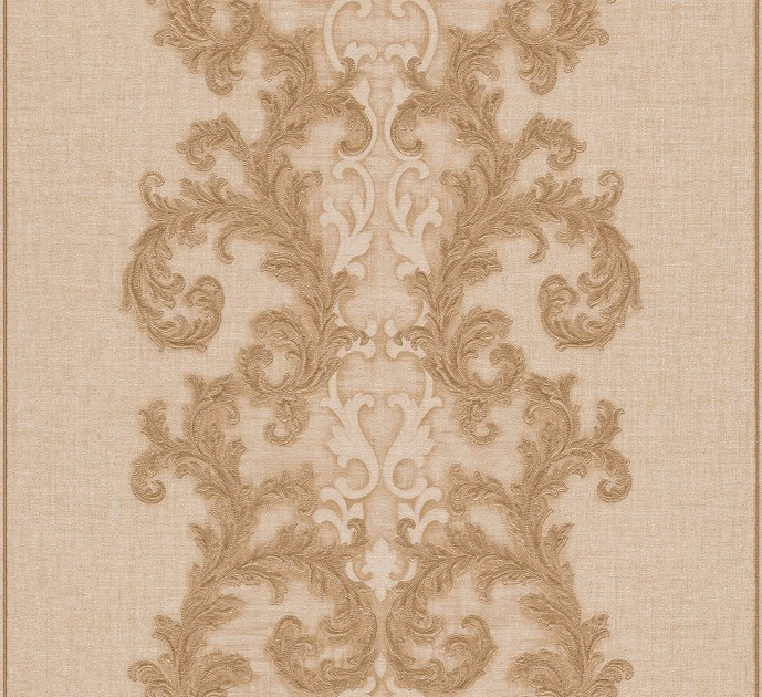 Versace II Classic Damask Wall Paper Beige Metallic 962322