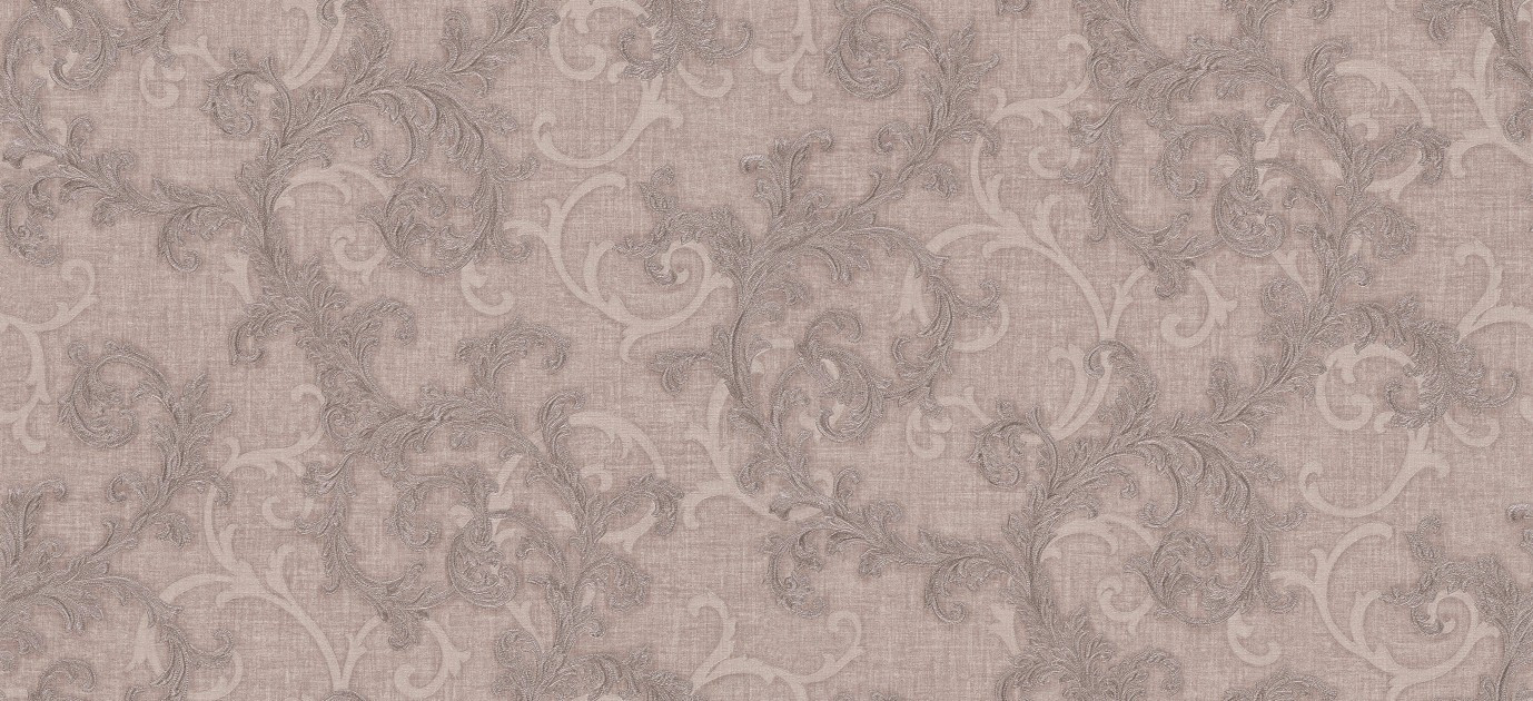 Versace II Classic Damask Wall Paper Brown Grey Metallic 962311
