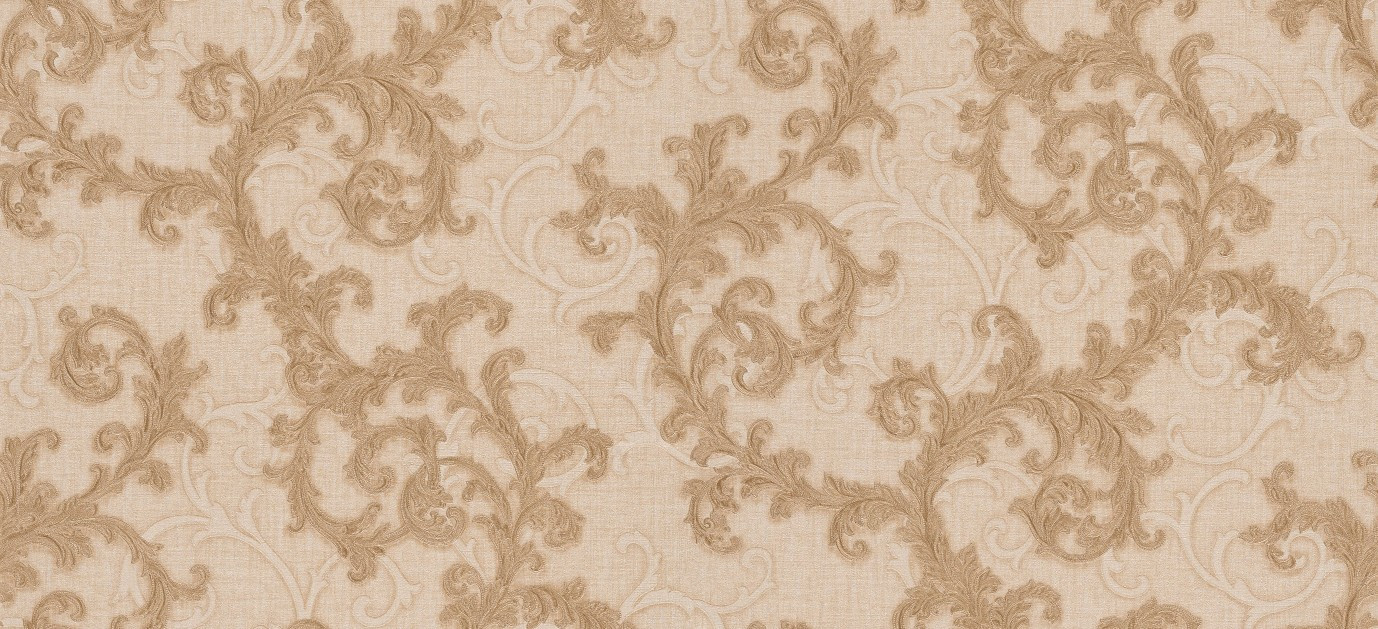 Versace II Classic Damask Wall Paper Beige Metallic 962312