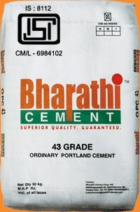 Bharathi OPC 43 Grade Cement (Paper Bag)