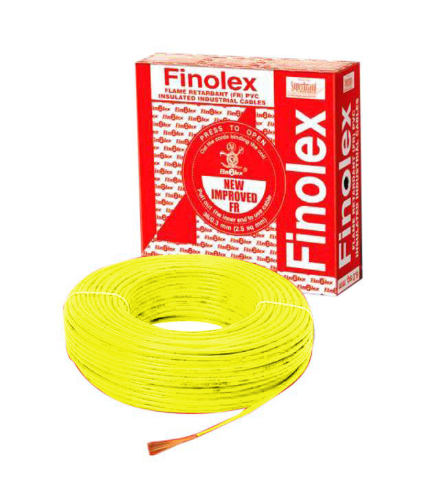 0.75 Sq mm FR Wire 90 Mtr Yellow