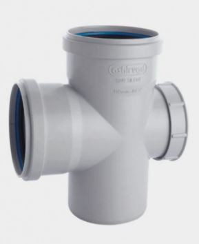 90 mm X 75 mm PVC SWR Solfit Reducing Door Tee 2266605