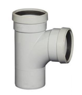 110 mm PVC SWR Solfit Swept Tee Plain 2266415