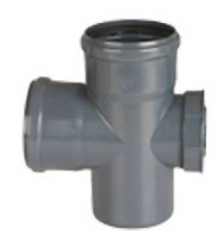 50 mm PVC SWR Solfit Equal Tee with Door 2266102