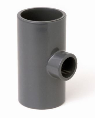 75 mm X 50 mm PVC SWR Solfit Equal Reducer Tee 2266706