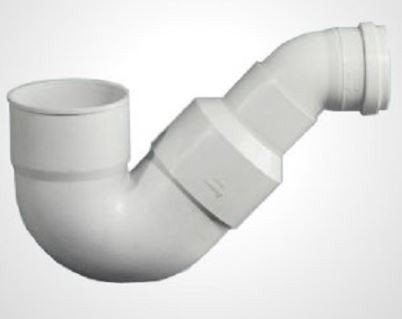 110 mm X 75 mm PVC SWR Pushfit Bell Mouth Trap (Fabricated) 2266503