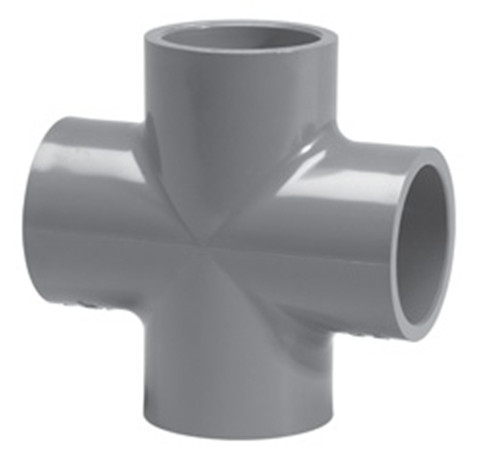 90 mm PVC SWR Pushfit Double Tee 2256204