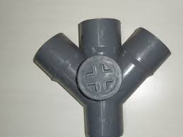 90 mm PVC SWR Pushfit Double Door Y 2258304