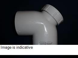 160 mm PVC SWR Pushfit Long Swept Bend With Door 2255306